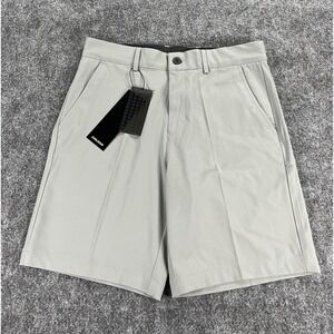 Druids Clima Golf Shorts Mens 32 Gray Performance Stretch Chino 8" - NWT